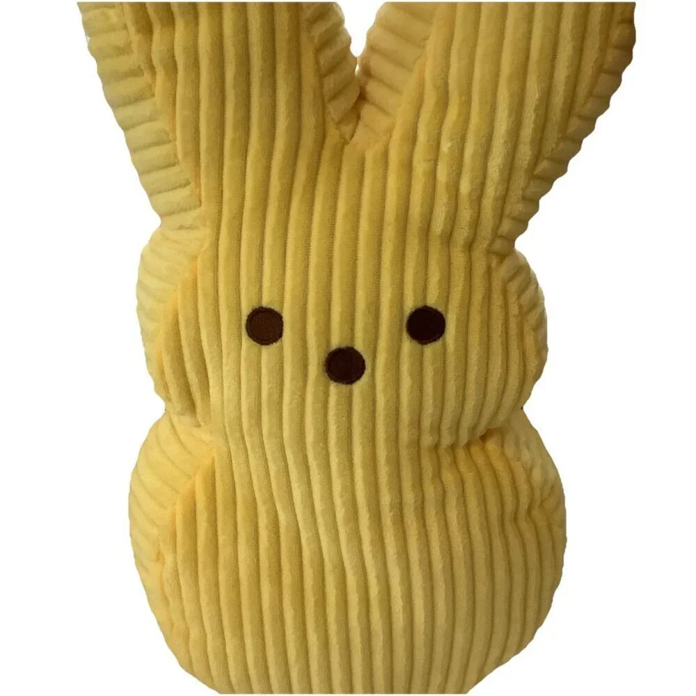 PEEPS Brand Giant Ribbed Soft Plushie Yellow Peeps 16 Inches. New With Tags